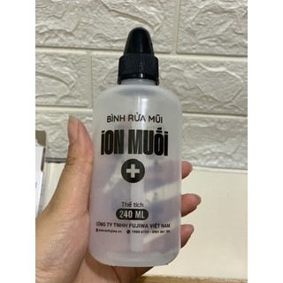 Bình Rửa Mũi 240ml Cao Cấp Fujiwa - Bình rỗng dùng đổ nước muối vào bơm rữa mũi