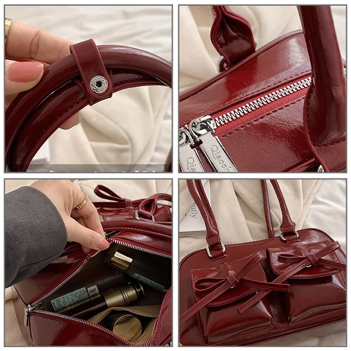 Women's Korean-Style PU Leather Underarm Bag – 4