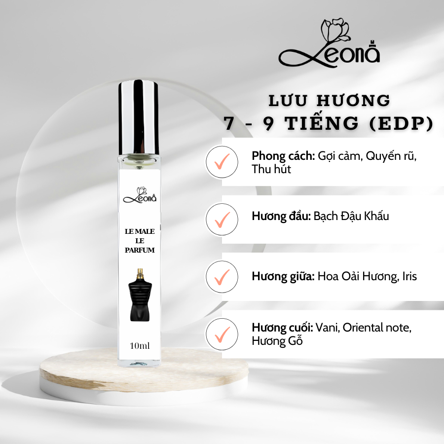 Mới Nước Hoa Nam Ultra Male / Le Male Elixir / Parfum  Flora Parfum (10ml / 20ml / 30ml) - Nam Tính, Gợi Cảm, Cuốn Hút | BigBuy360 - bigbuy360.vn
