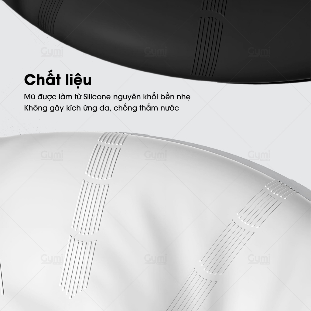Mũ Bơi Silicone Dùng Được Cho Nam Nữ - Bịt Tai, Ngăn Nước, An Toàn Cho Tóc Và Da Đầu - MuBoi-TrumToc