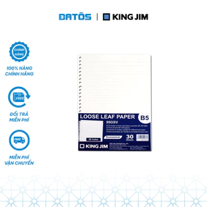 Giấy đục lỗ dùng để thay thế cho sổ ghi chép King Jim Tefrenu 96GSV- A4,94GSV -A5, 95GSV- B5