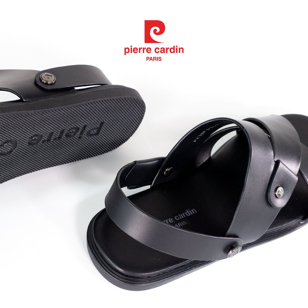 Ảnh Sandal nam Pierre Cardin Pháp thiết kế quai chéo không gây đau chân, đế cao su 162 - Hàng chính hãng 4