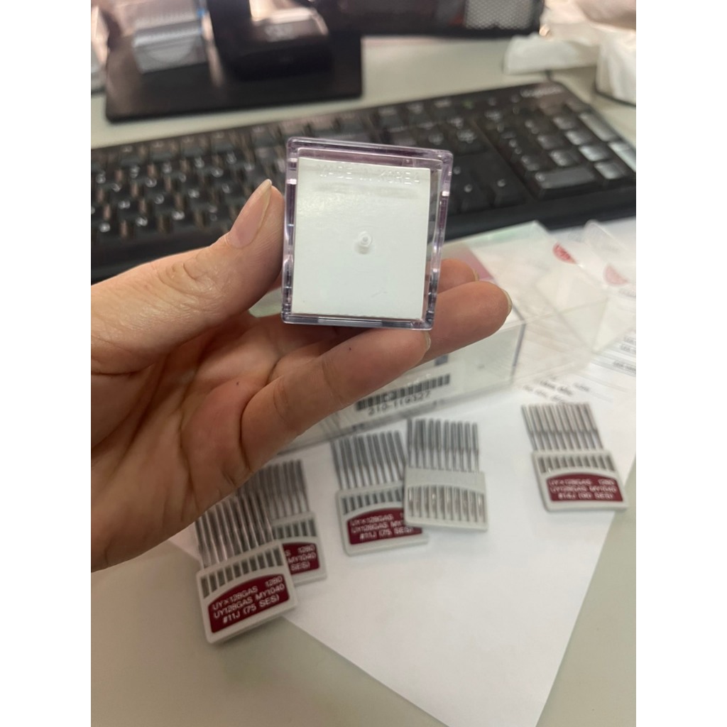 Kim UYx128 ORANGE NEEDLES Hàn Quốc – Dùng Cho Máy Trần Đè, Máy Kansai (Vỉ 10 Cây)