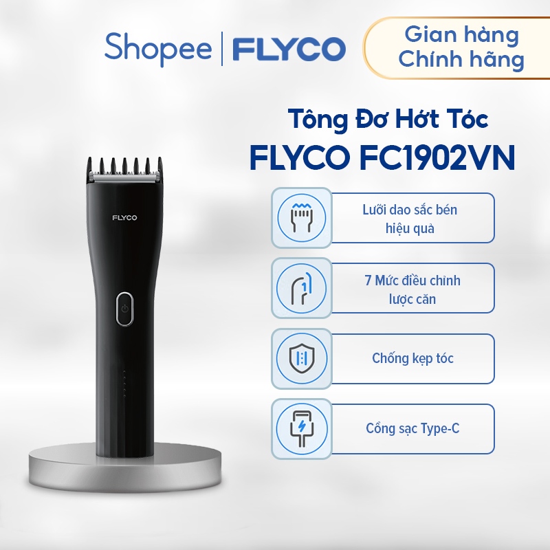 Ảnh Tông Đơ Cắt Tóc Flyco FC1902VN Điều Chỉnh Cử 7 Cự Ly - Hàng Chính Hãng 1