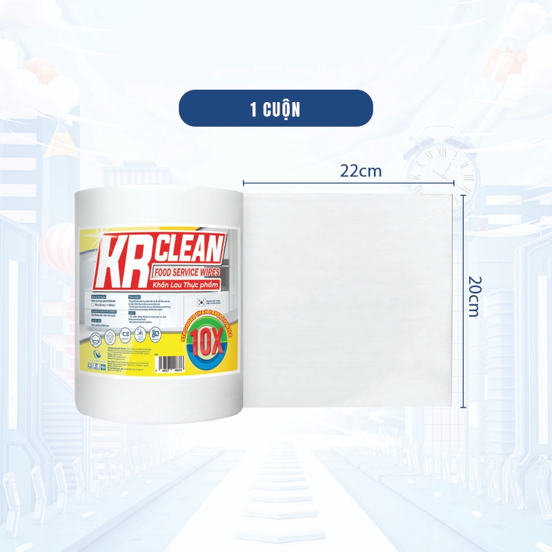 Khăn giấy thấm thực phẩm KRCLEAN thấm hút nước cực nhanh, không xù lông | BigBuy360 - bigbuy360.vn