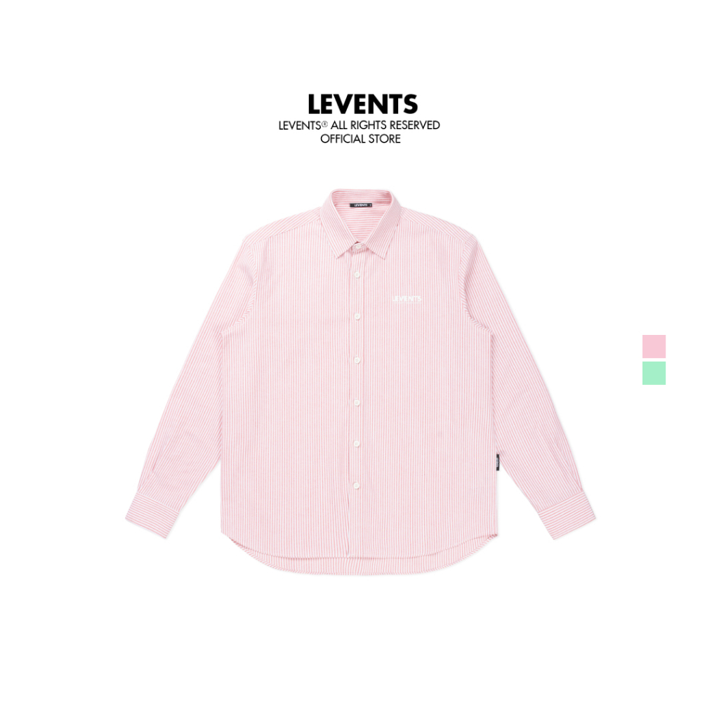 Áo Sơ Mi Levents XL Logo Striped Shirt 100% Cotton Unisex Oversized ...