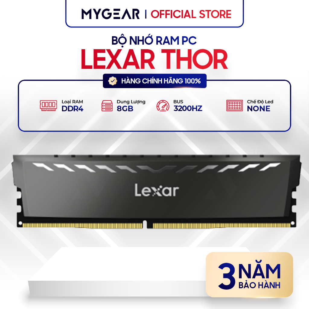 RAM Máy Tính Bàn - Lexar Thor 8GB DDR4 Bus 3200Mhz - Chính hãng bảo ...