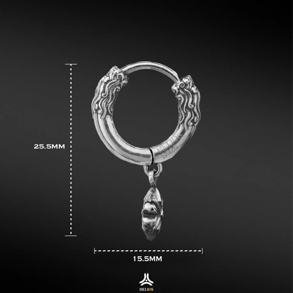 Ảnh Khuyên Tai Bạc S925 Sun Wukong Nhu Y x Lotus Helios Silver Original KTB341 2