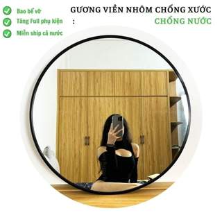 Gương Soi Nhà Tắm Cao Cấp – Khung Hợp Kim Nhôm Chống Oxy Hóa – Thiết Kế Hiện Đại