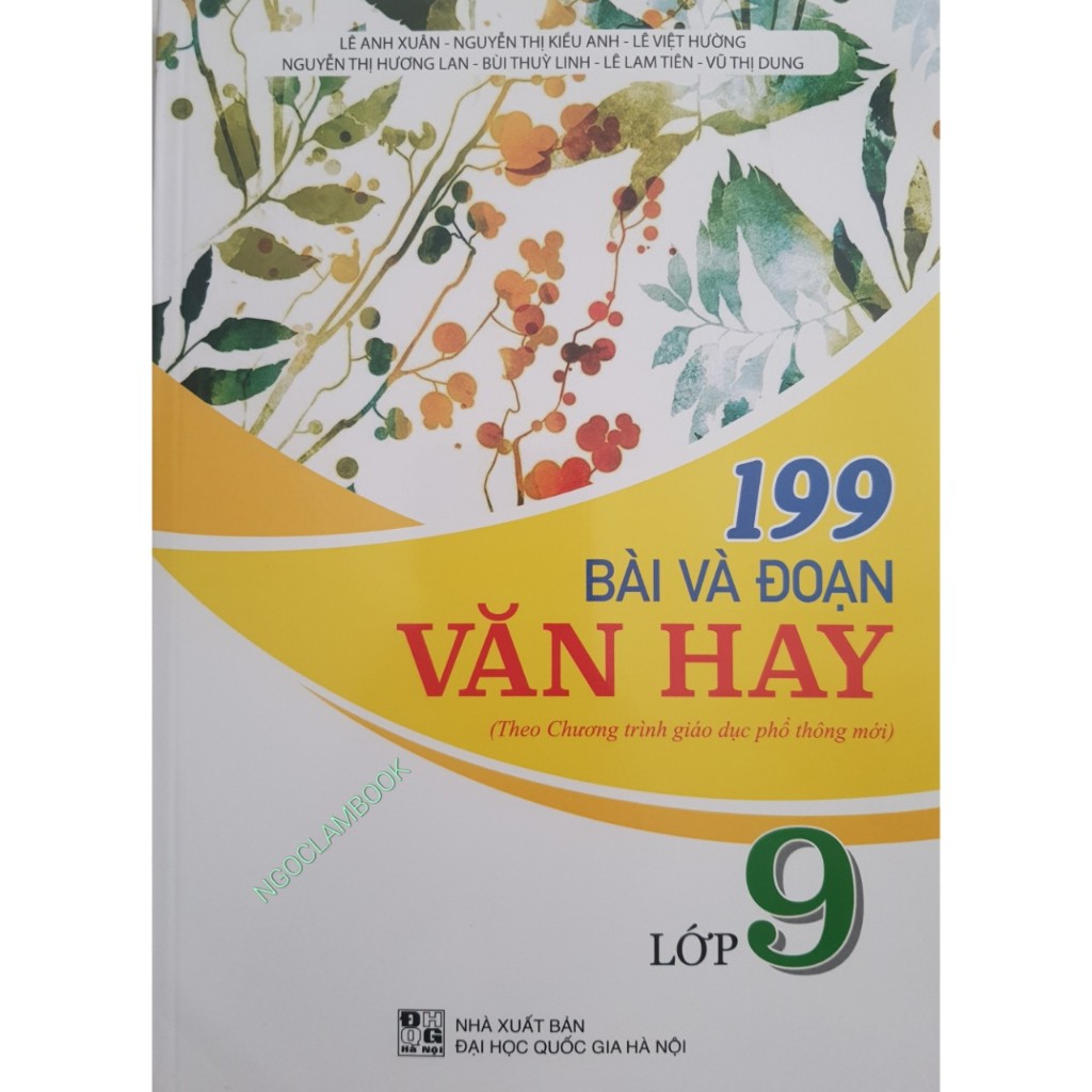 Ảnh Sách - 199 Bài và Đoạn văn hay lớp 9 1