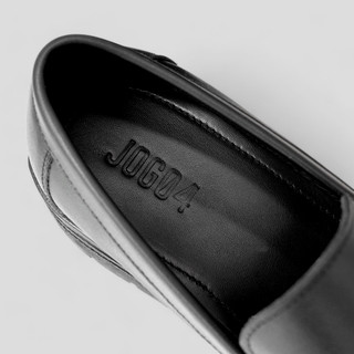 Giày Chunky Loafer D6 - JOG04 , chất liệu da bò Nappa nguyên tấm , đế TPR tăng chiều cao 5cm ( D6 )