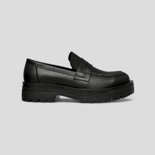 Giày Chunky Loafer D6 - JOG04 , chất liệu da bò Nappa nguyên tấm , đế TPR tăng chiều cao 5cm ( D6 )