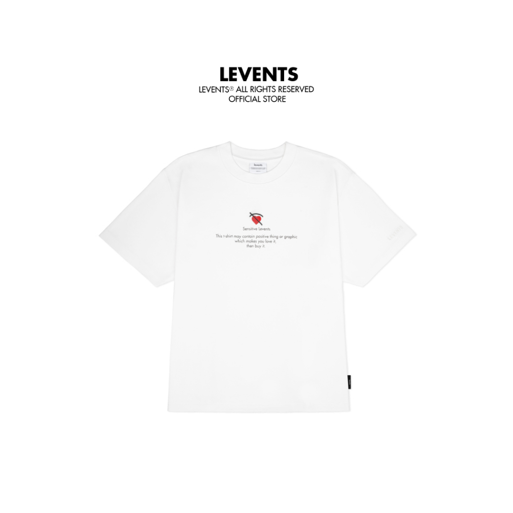 Áo thun Boxy Levents Mini Heart/ White Tee 100% Cotton Unisex T-shirt ...