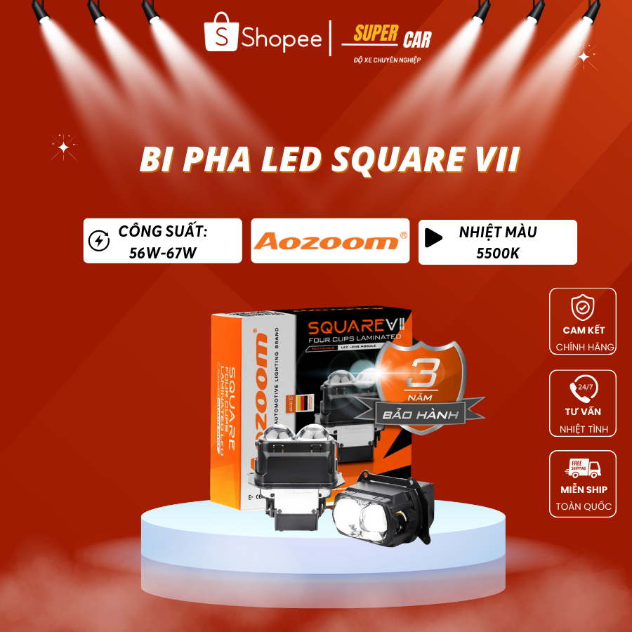 Bi Led Aozoom Square V2 | Shopee Việt Nam