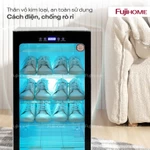 Tủ sấy giày khử mùi diệt khuẩn bằng tia UV và ozone Fujihome, Máy sấy giày dép làm khô và khử mùi giày tất đa năng — ảnh 7