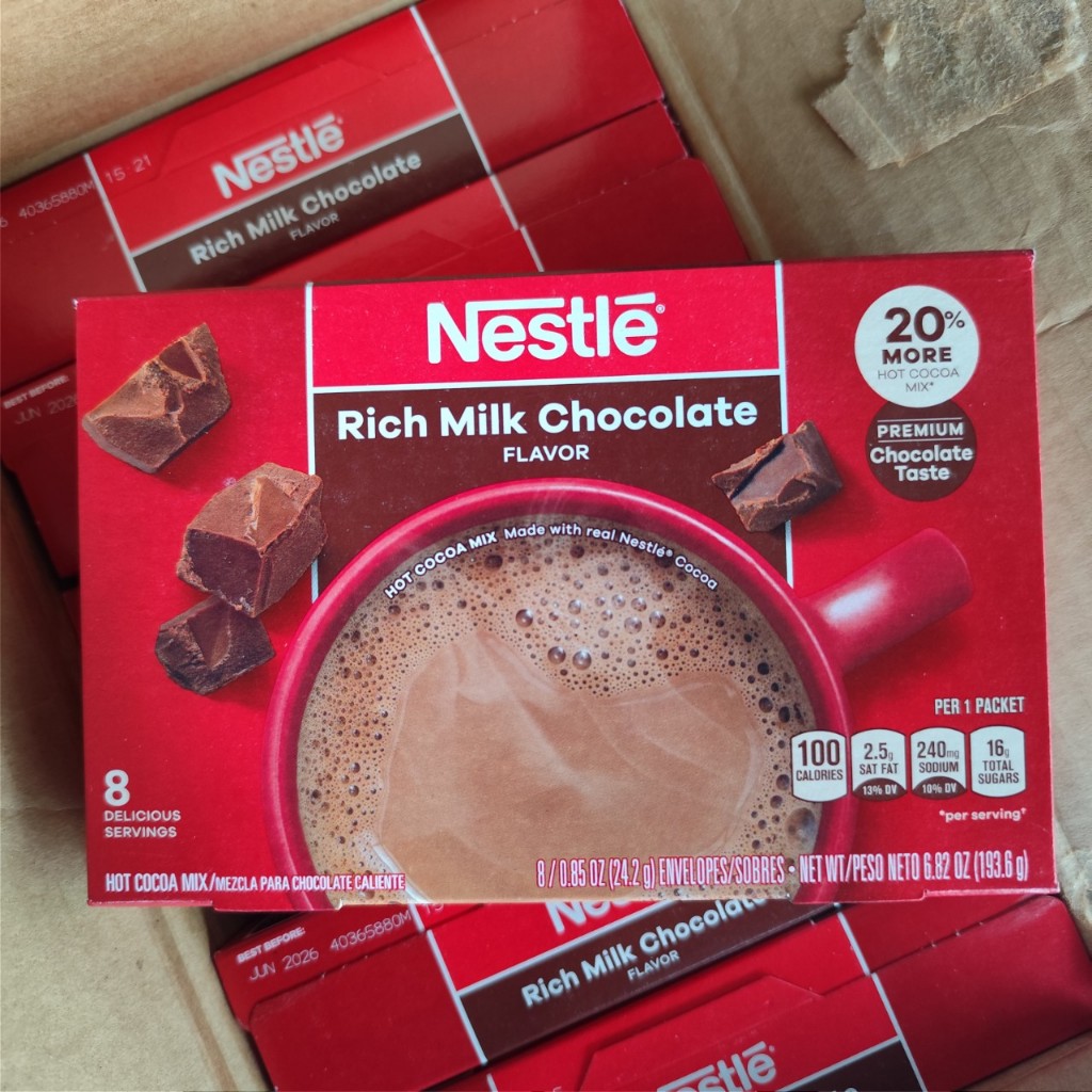 BỘT CACAO NESTLE RICH MILK CHOCOLATE 193.6g (8goiX24.2g) | Shopee Việt Nam