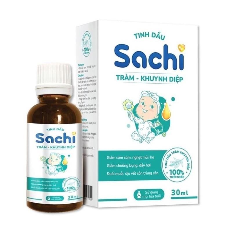 Tinh Dầu Tràm - Khuynh Diệp Sachi Giúp Làm Ấm Cơ Thể, Giảm Chướng Bụng, Làm Dịu Các Vết Côn Trùng Cắn 30ml