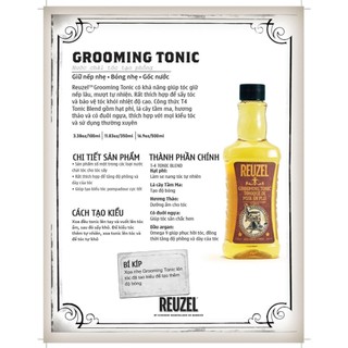 Chai dưỡng tăng độ giữ nếp REUZEL Grooming Tonic - Hàng Chính Hãng