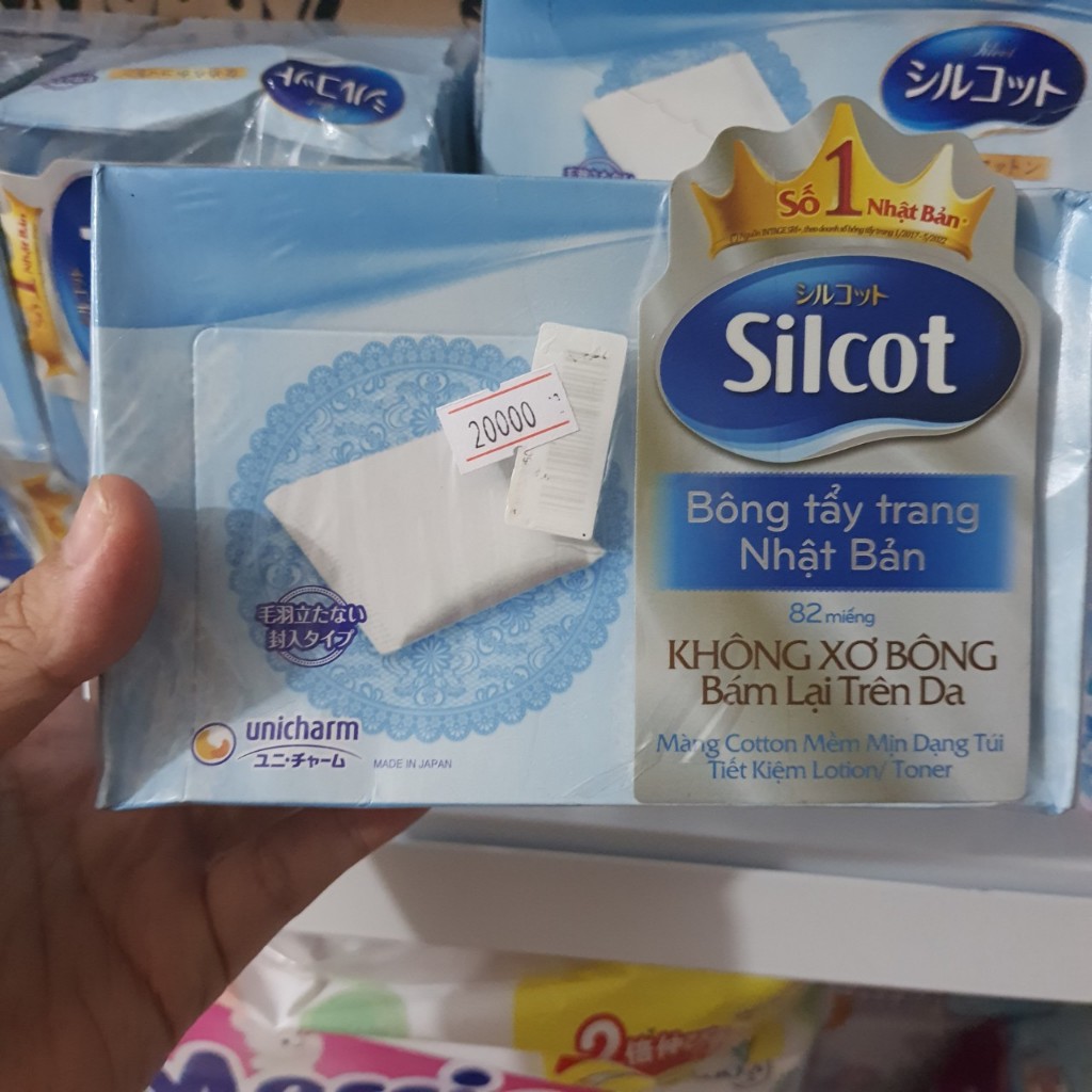 Bông tẩy trang Silcot 82/66 miếng (hộp bị bể nhưng còn nguyên bao bì ...