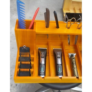 Khay gỗ đựng tông đơ 4 ngăn tông kích thước rộng 25×dài x 40cm x cao 16cm