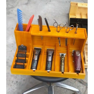 Khay gỗ đựng tông đơ 4 ngăn tông kích thước rộng 25×dài x 40cm x cao 16cm