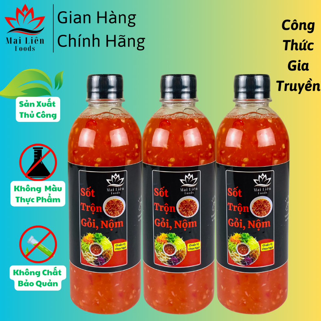 Sốt Trộn Gỏi, Nộm,Rau Củ ( Vị Chua Ngọt) Mai Liên Foods 500ml.Trộn gỏi ...