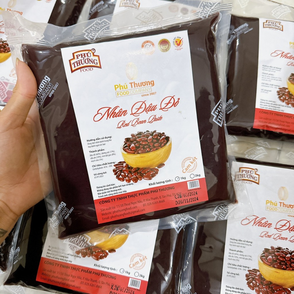 Nhân đậu đỏ Phú Thương (Nhân dẻo, ít ngọt)