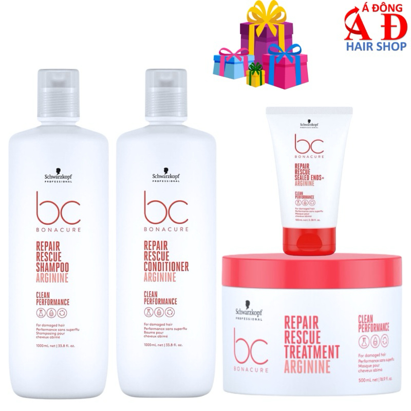 BỘ DẦU GỘI XẢ SCHWARZKOPF BC PHỤC HỒI TÓC HƯ TỔN REPAIR RESCUE ĐỨC NEW