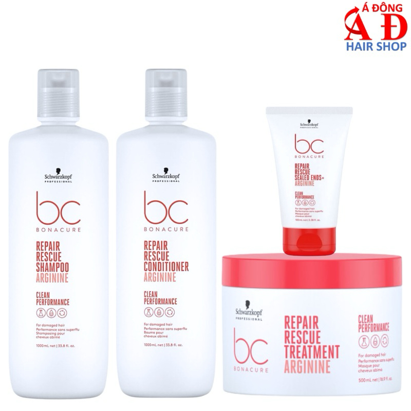 BỘ DẦU GỘI XẢ SCHWARZKOPF BC PHỤC HỒI TÓC HƯ TỔN REPAIR RESCUE ĐỨC NEW