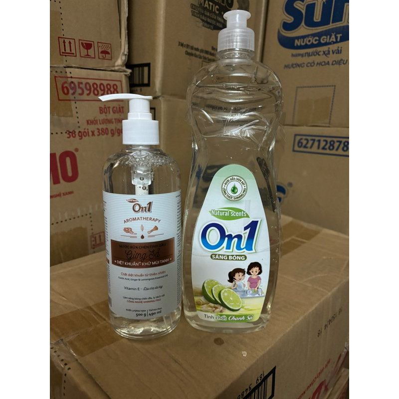 Nước rửa chén Lix siêu sạch tiết kiệm rửa chén Lix Yes hương chanh & Trà Xanh 400g