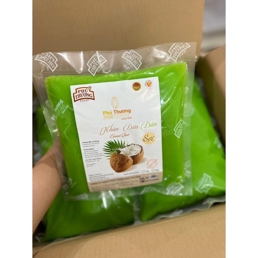 Nhân dừa sợi non lá dứa 1kg