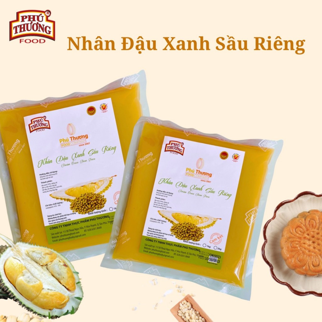 NHÂN ĐẬU XANH SẦU RIÊNG PHÚ THƯƠNG