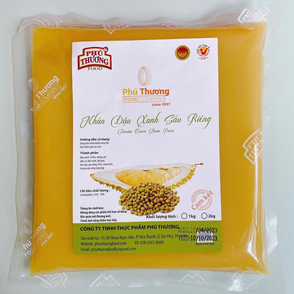 NHÂN ĐẬU XANH SẦU RIÊNG PHÚ THƯƠNG