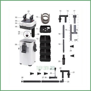 Lọc Thùng Cao Cấp JINWA (FTA) - Tích Hợp Lọc Váng, Thổi Oxy - Bơm Mạnh Mẽ, Êm Ái, Tiết Kiệm Điện