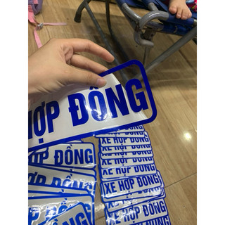 (1 cái) tem dán phản xe hợp đồng kích thước 2 loại xe