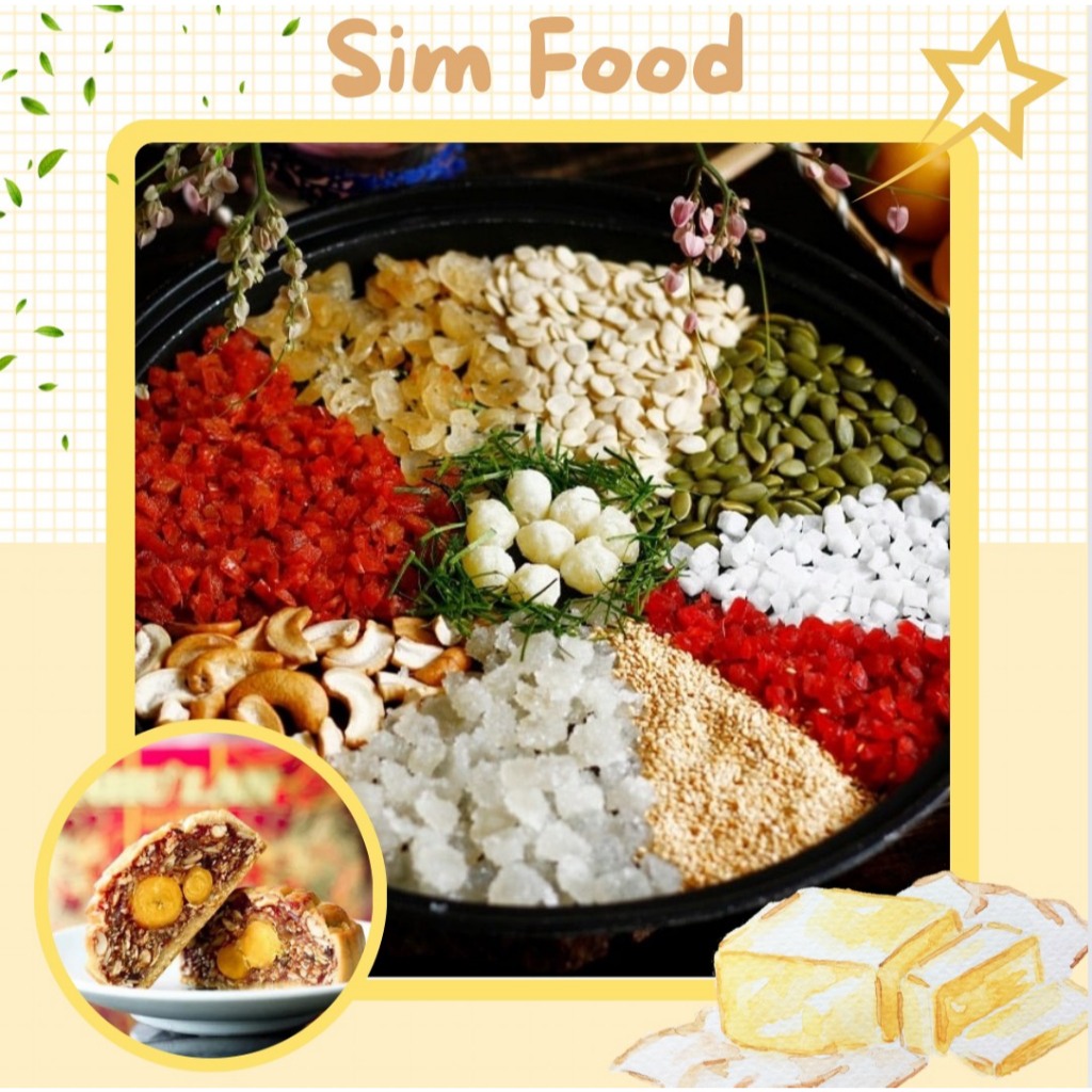 (Nguyên liệu trung thu) NHÂN TRUNG THU THẬP CẨM TỰ CHỌN