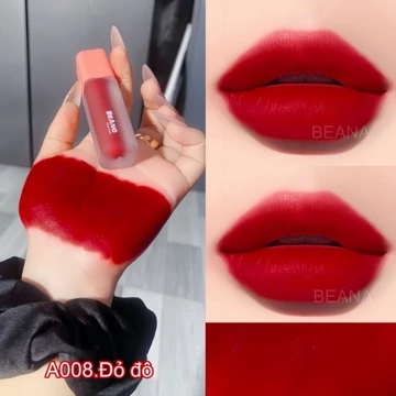 Son đỏ đô son đỏ nhung, son màu đỏ đô son ton đỏ, son đỏ son đỏ gạch, son beana chính hãng tone đỏ huyền bí