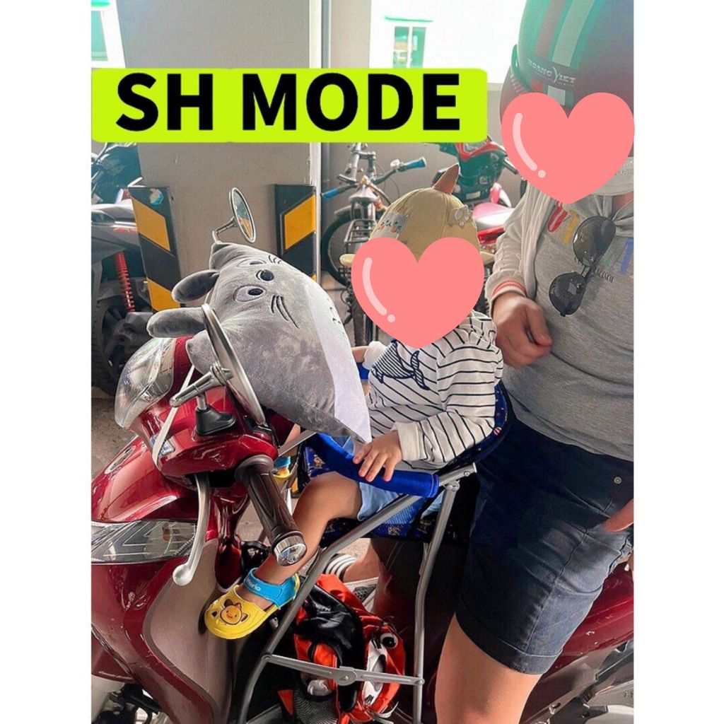 Ghế ngồi xe SH MODE  cho bé , ghế ga xếp sắt sơn tĩnh điện