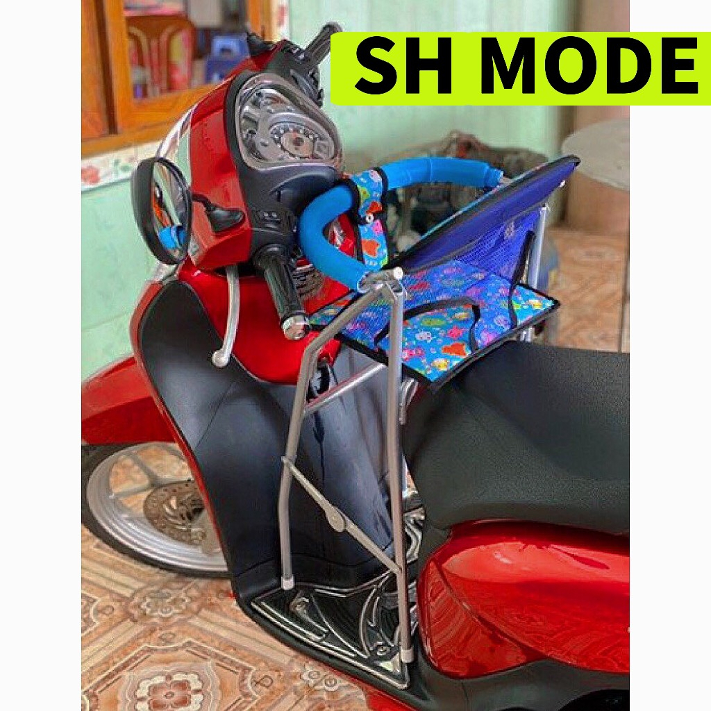Ghế ngồi xe SH MODE  cho bé , ghế ga xếp sắt sơn tĩnh điện