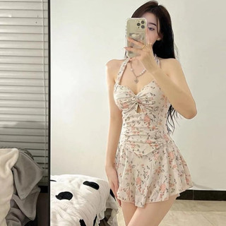 Bikini Một Mảnh Liền Thân Họa Tiết Hoa Hở Lưng Dáng Ôm Thời Trang Quyến Rũ