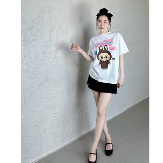 Set ( Áo Thun Trắng + Chân Váy Ngắn ) Bộ thun Chepol cao cấp, chất cotton co dãn 2 chiều có bigsize CP_12807