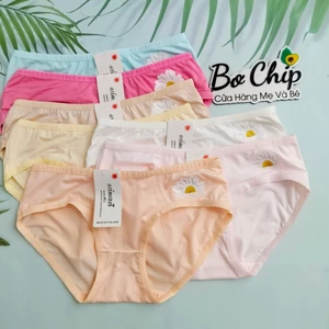 Quần lót nữ cotton Thái hoạ tiết hoa xinh từ 45 - 55kg mềm mại co giãn 4 chiều - Đồ Lót Bơ Chip