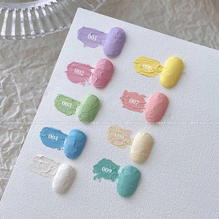 Set gel vẽ nổi thạch cao 9 tông màu pastel