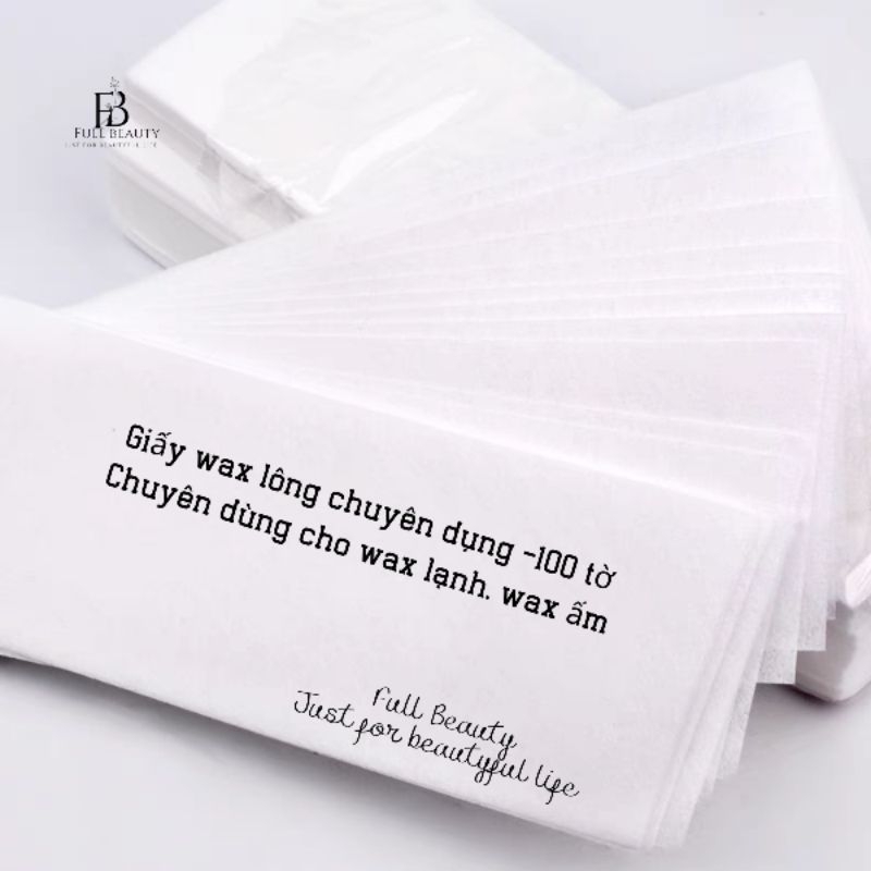 Giấy Wax Lông Chuyên Dụng Cho Wax Nóng/ Wax Lạnh Full Beauty -100 tờ ...
