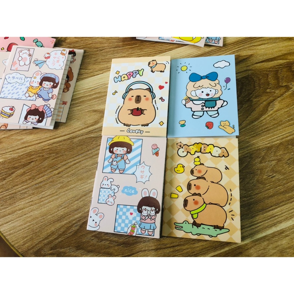Sổ tay mini kẻ ngang,sổ tay nhiều hình dẽ thương,mua làm quà tặng cho học sinh,(hình ngẫu nhiên)
