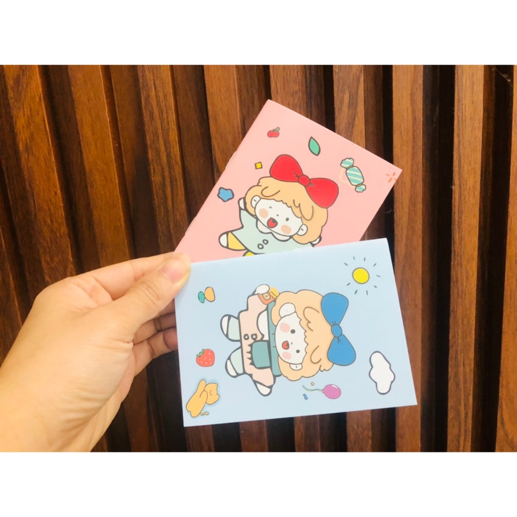 Sổ tay mini kẻ ngang,sổ tay nhiều hình dẽ thương,mua làm quà tặng cho học sinh,(hình ngẫu nhiên)