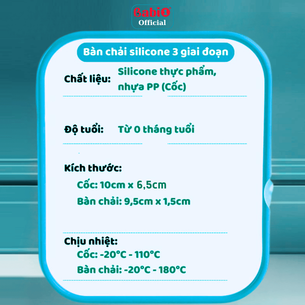Rơ Lưỡi Cho Bé Babi1 Set [Bộ] 3 Rơ Lưỡi, Nướu Lợi Và Bàn Chải Đánh Răng Silicon Cho Trẻ Sơ Sinh
