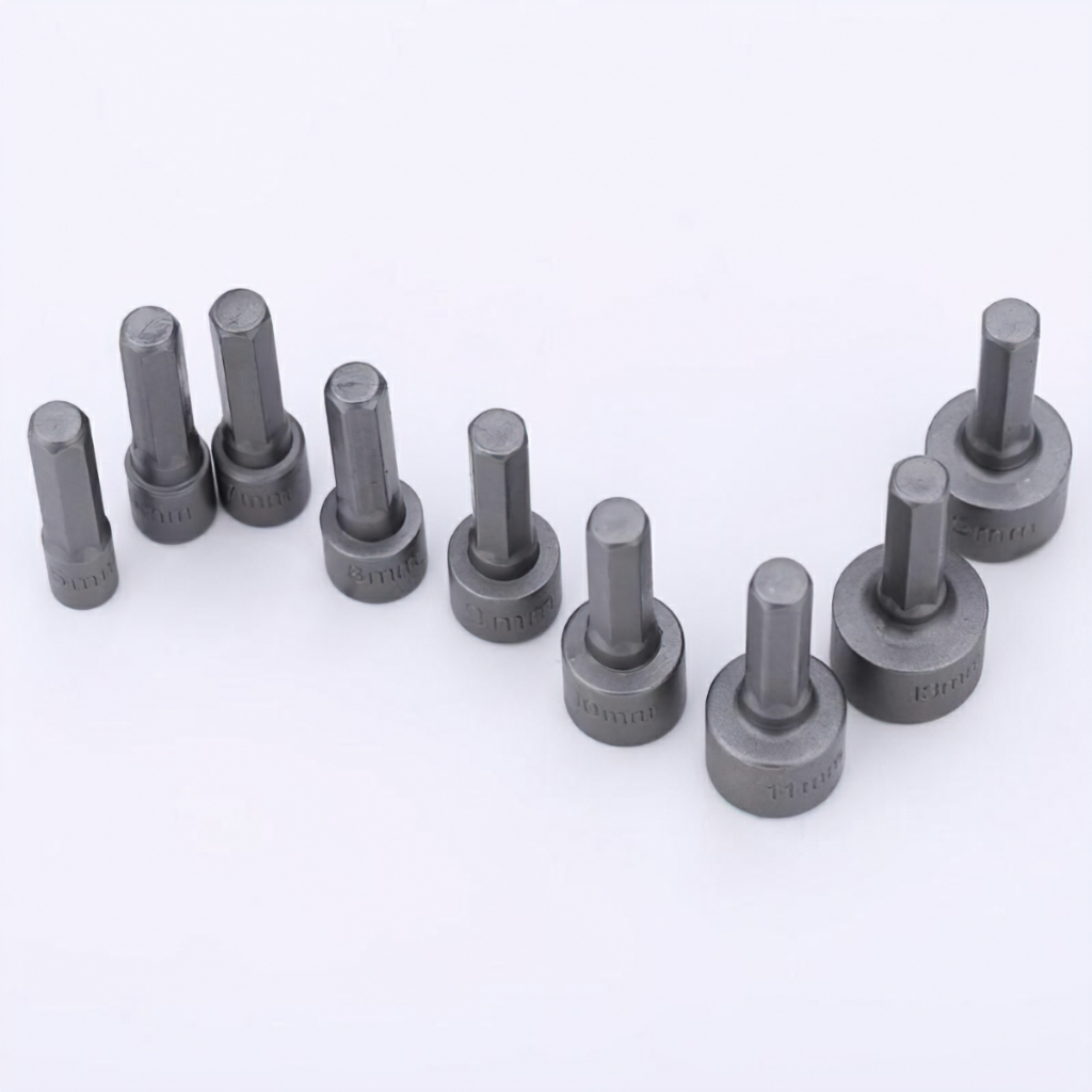 Bộ 14 đầu khẩu vặn ốc bắn tôn chuôi lục giấc gắn máy khoan cầm tay 5-12mm tiện dụng