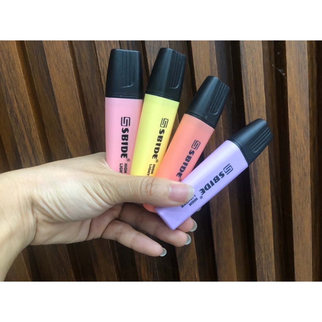 Bút highlight Sbide;bút dạ quang, đánh dấu nhiều màu sắc Suppy,rất tiện dụng
