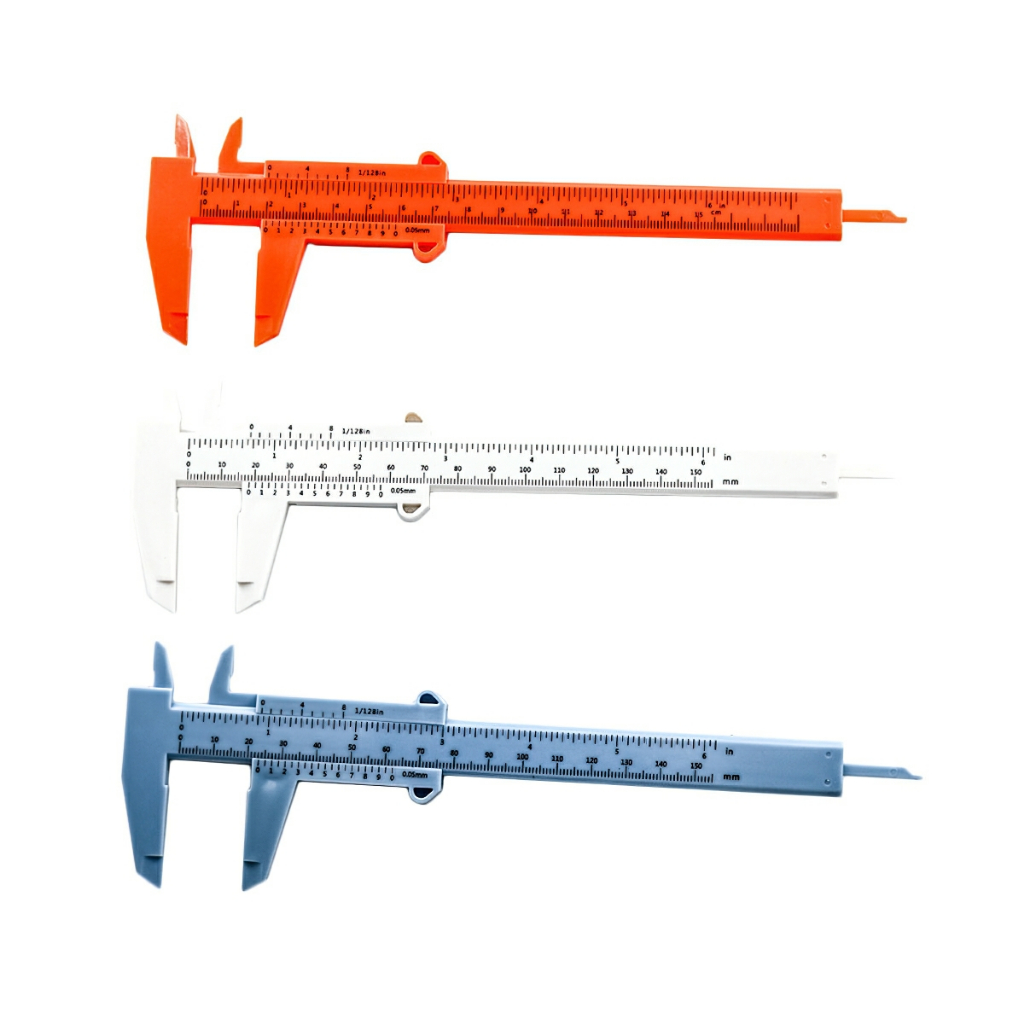 Thước Kẹp,Thước Kéo Đo Lông Mày Bằng Nhựa 150mm